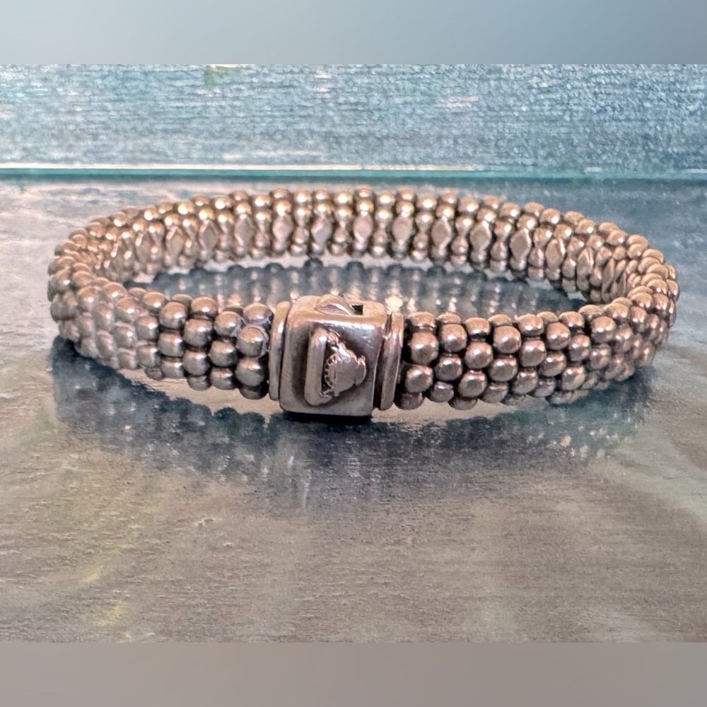 Lagos 925 silver caviar bracelet , near new